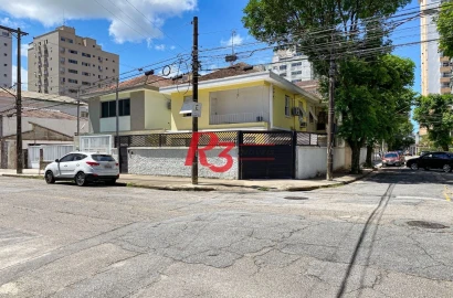 Raridade! Sobrado de esquina para locação comercial na Ponta da Praia, com 156 m², 5 vagas, potencial enorme!! Oportunidade de verdade!!!