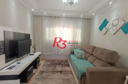 Apartamento com 2 dormitórios à venda, 66 m² por R$ 400.000,00 - Embaré - Santos/SP