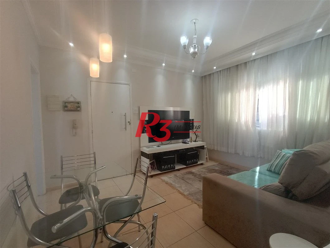 Apartamento com 2 dormitórios à venda, 66 m² por R$ 400.000,00 - Embaré - Santos/SP