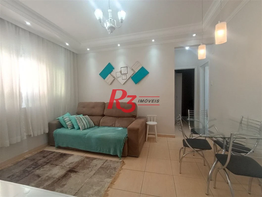 Apartamento com 2 dormitórios à venda, 66 m² por R$ 400.000,00 - Embaré - Santos/SP
