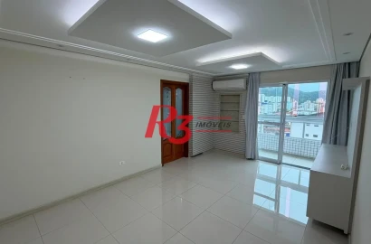 Apartamento com 2 dormitórios para alugar, 87 m² por R$ 5.600,00/mês - Campo Grande - Santos/SP
