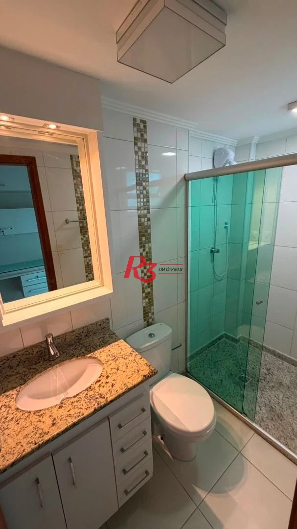 Apartamento com 2 dormitórios para alugar, 87 m² por R$ 5.600,00/mês - Campo Grande - Santos/SP
