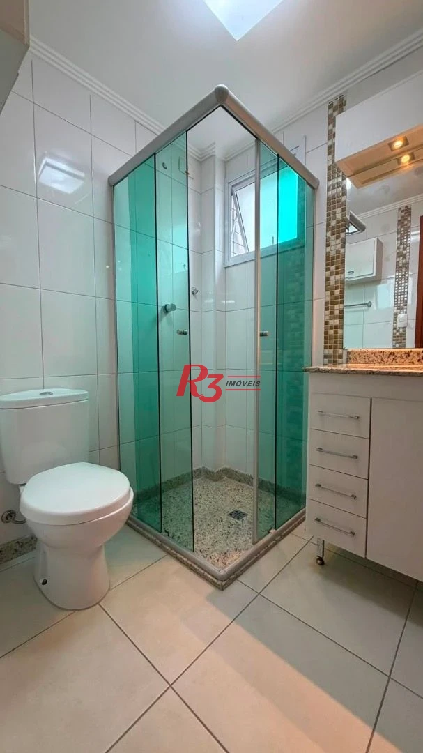 Apartamento com 2 dormitórios para alugar, 87 m² por R$ 5.600,00/mês - Campo Grande - Santos/SP