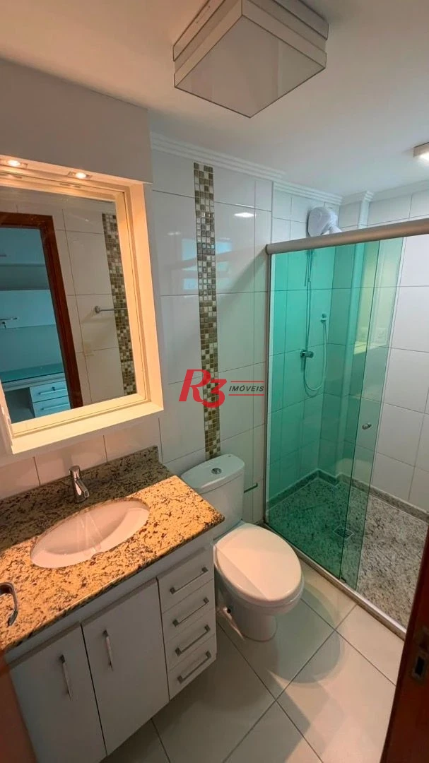 Apartamento com 2 dormitórios para alugar, 87 m² por R$ 5.600,00/mês - Campo Grande - Santos/SP