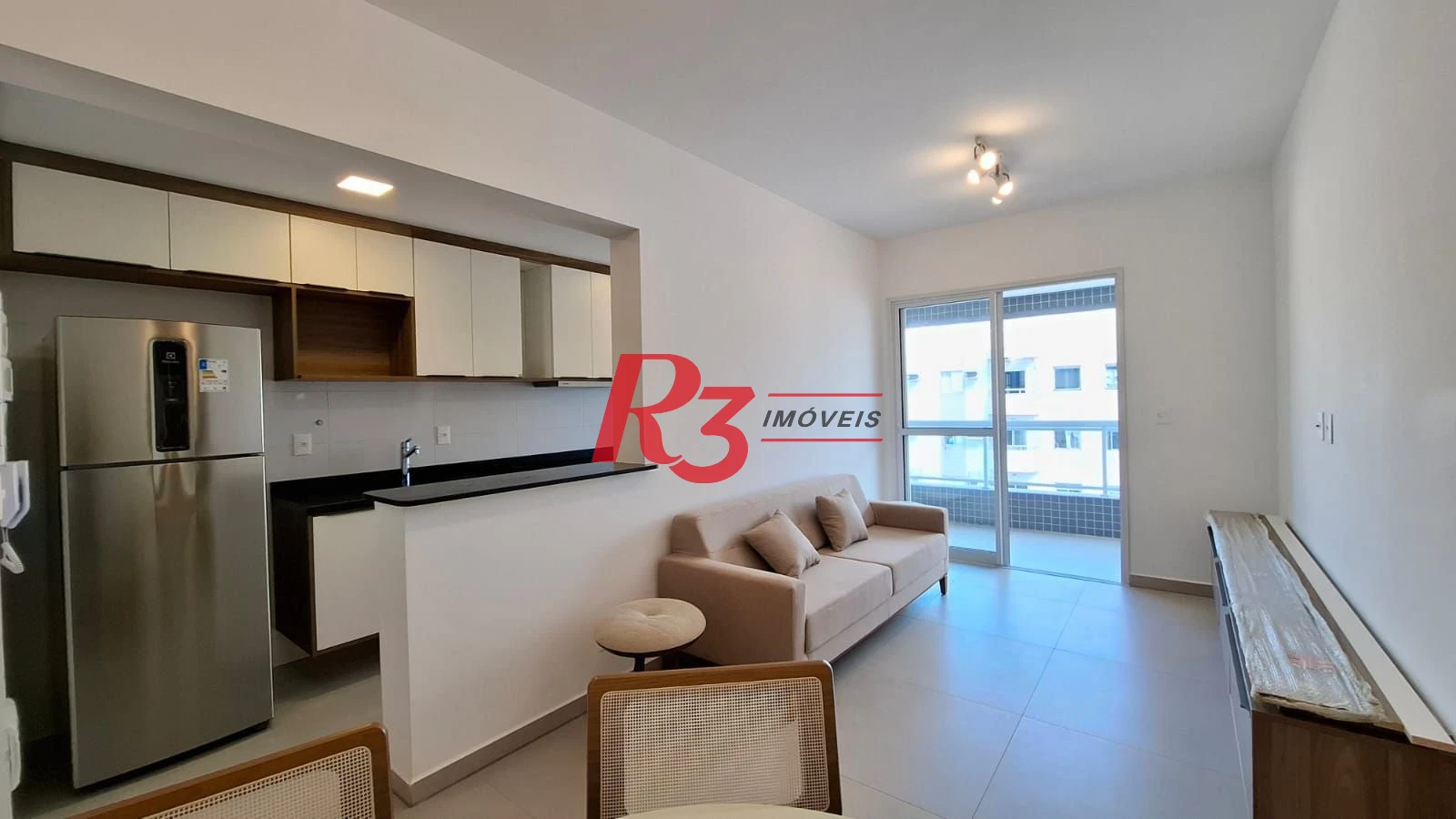 Apartamento de 1 suíte para locação, Boqueirão, Santos SP