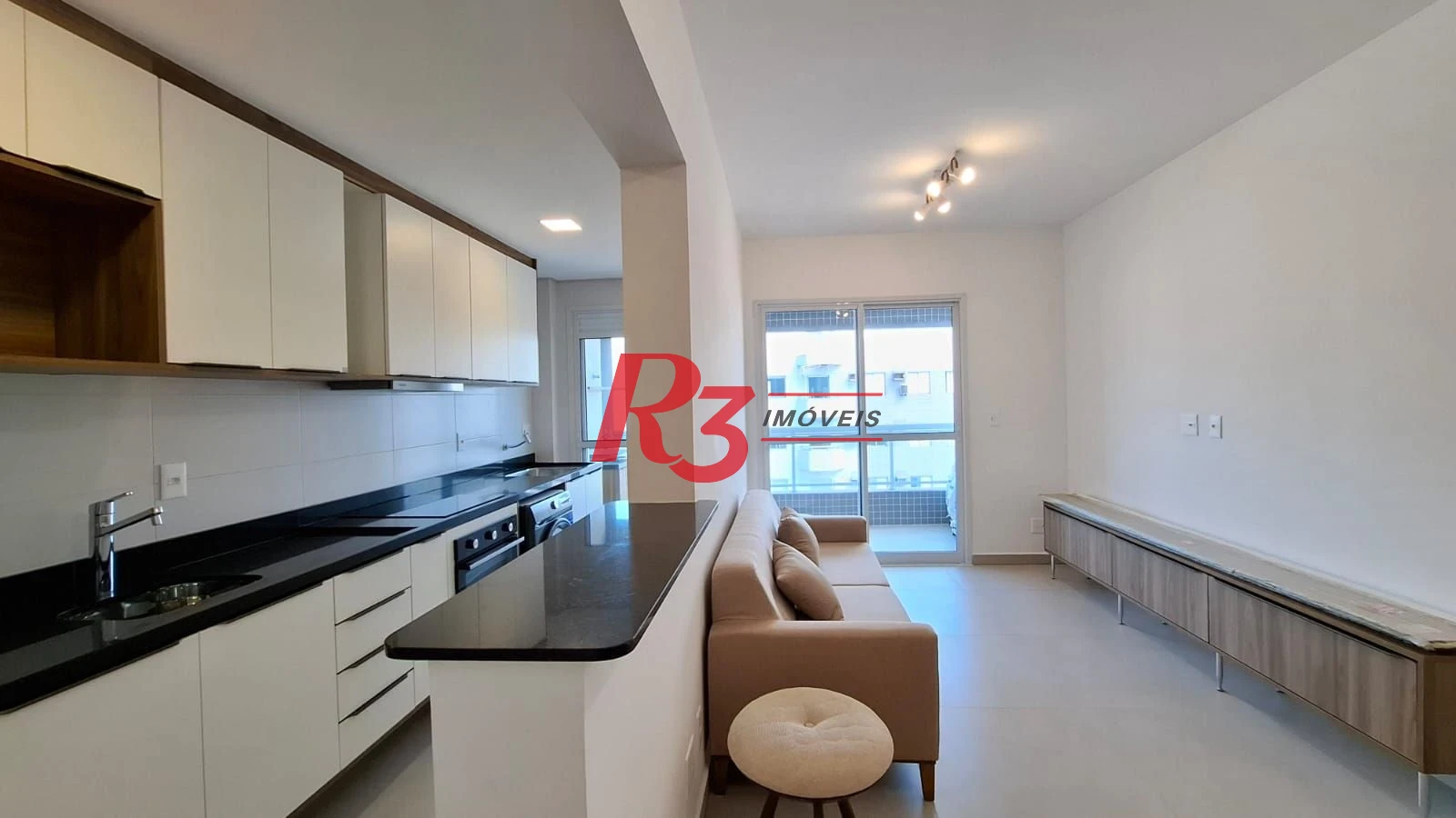 Apartamento de 1 suíte para locação, Boqueirão, Santos SP