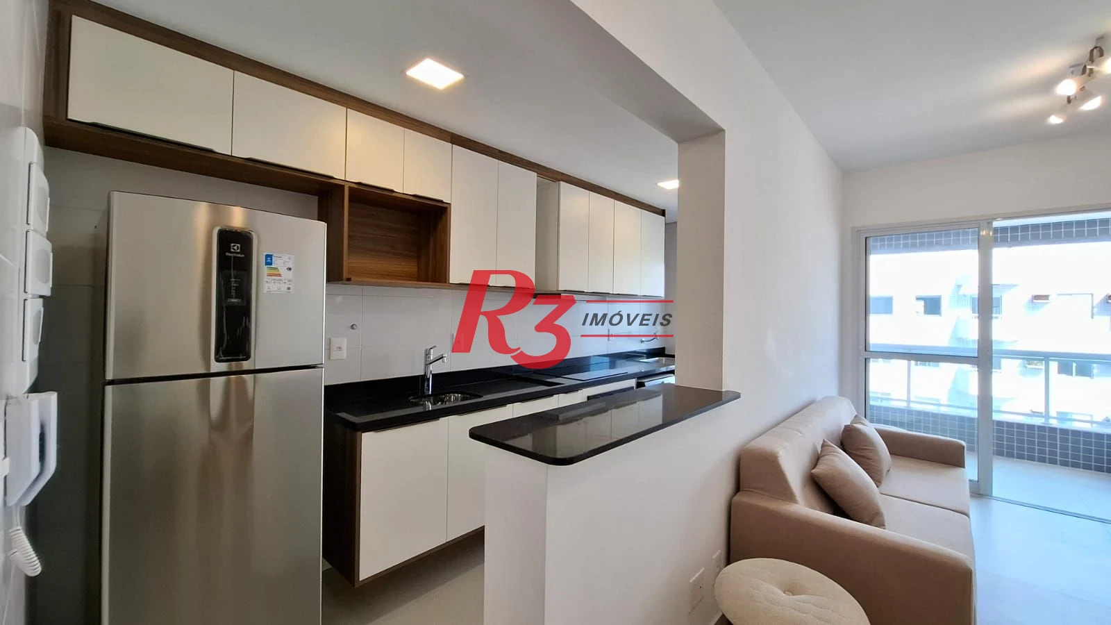 Apartamento de 1 suíte para locação, Boqueirão, Santos SP