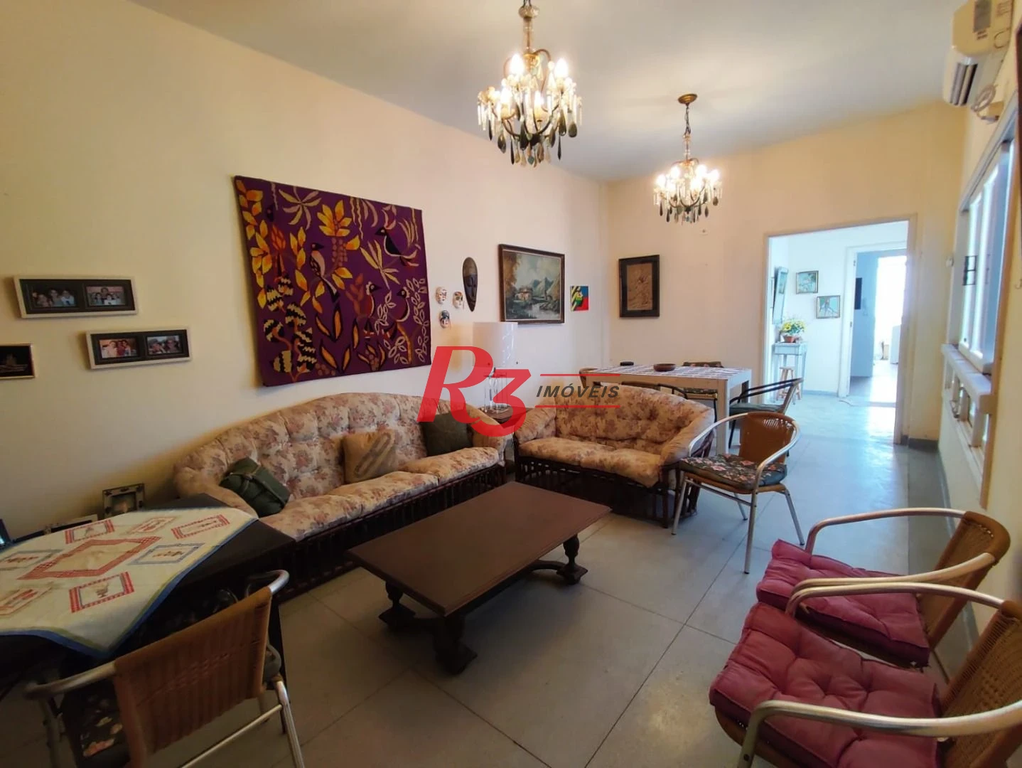 Apartamento com 3 dormitórios para alugar, 173 m² por R$ 4.700,00/mês - Gonzaga - Santos/SP