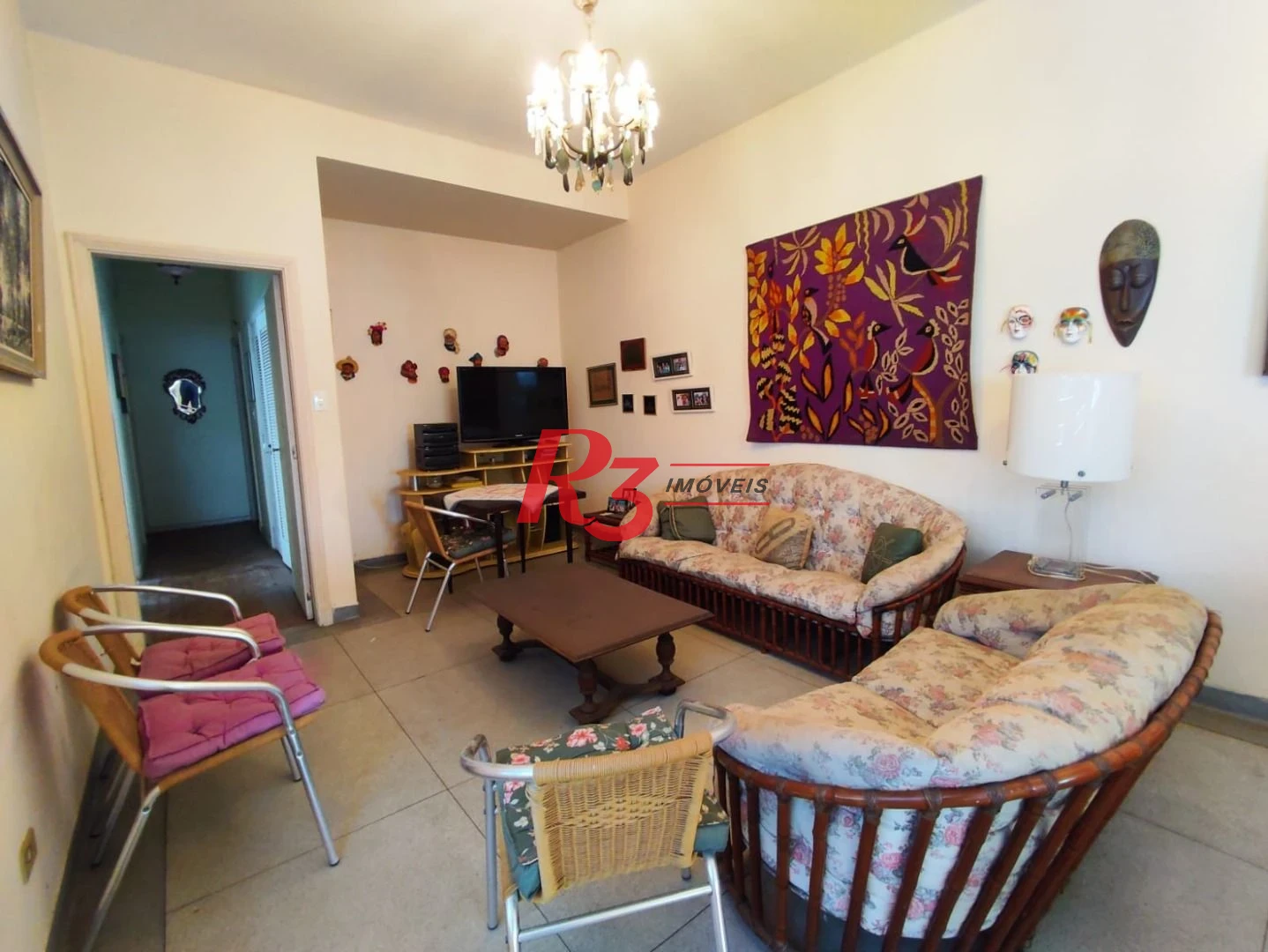 Apartamento com 3 dormitórios para alugar, 173 m² por R$ 4.700,00/mês - Gonzaga - Santos/SP