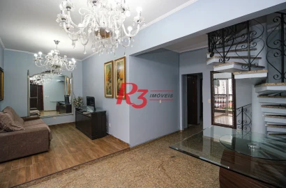 Cobertura Triplex no bairro Campo Grande - Santos
