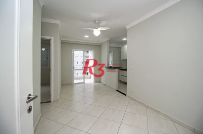 Acquaplay Apartamento com 2 dormitórios para alugar, 62 m² por R$ 4.000/mês - Marapé - Santos/SP