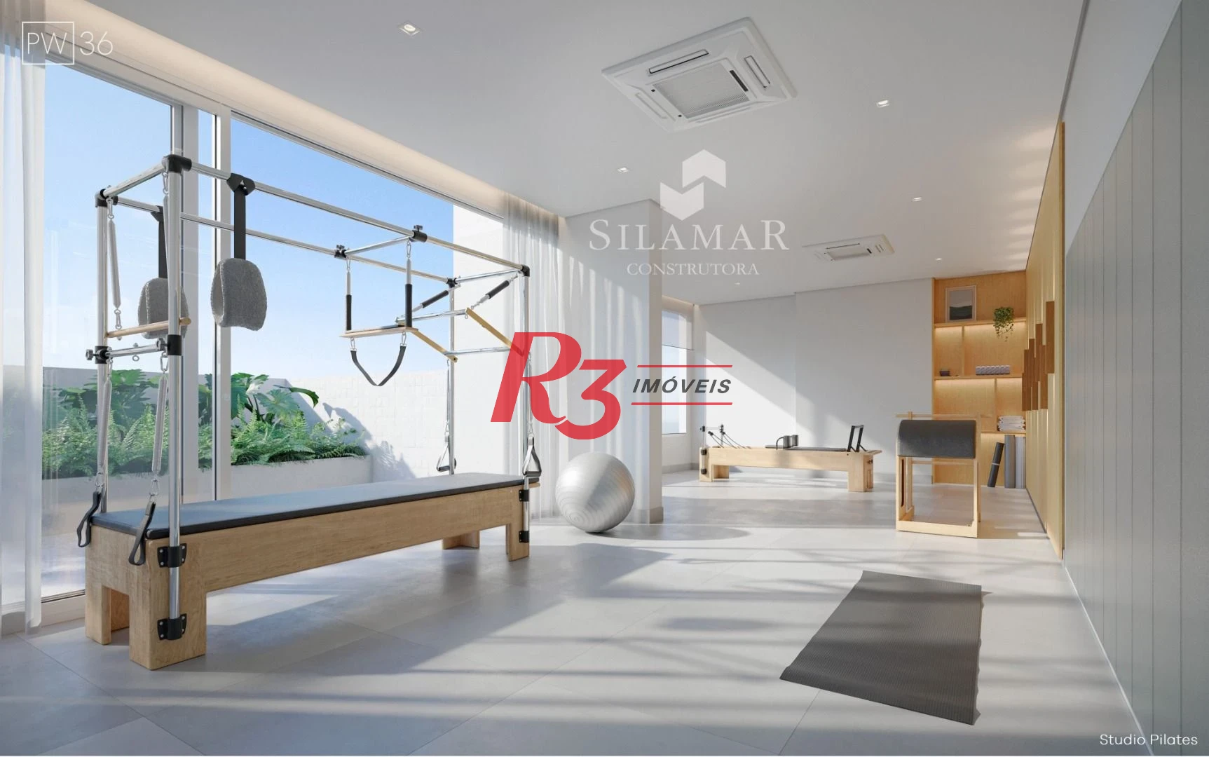 Apartamento com 3 suítes de frente para a praia do Gonzaga à venda, 224 m² por R$ 3.570.000 - Santos/SP
