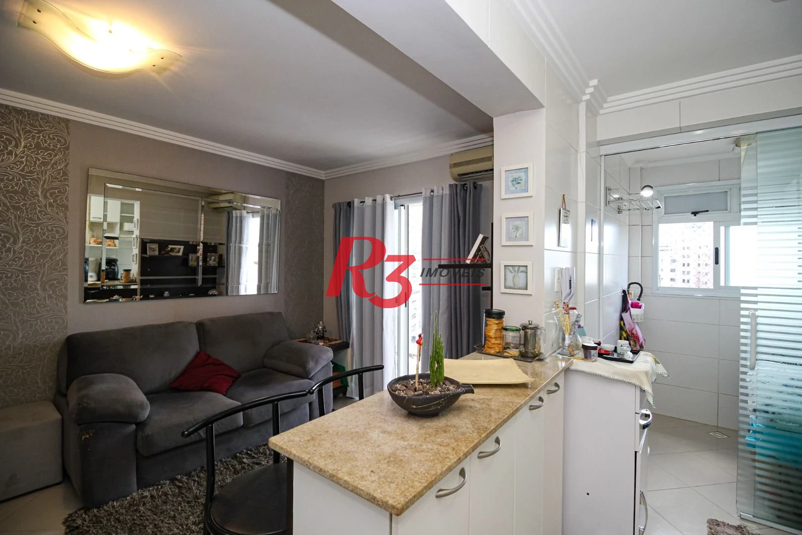 Apartamento com 1 dormitório, 48 m² - venda por R$ 599.000,00 ou aluguel por R$ 5.000,02/mês - Ponta da Praia - Santos/SP