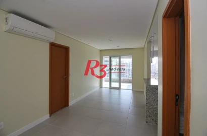 Apartamento com 1 dormitório para alugar, 65 m² por R$ 5.800,02/mês - Vila Rica - Santos/SP