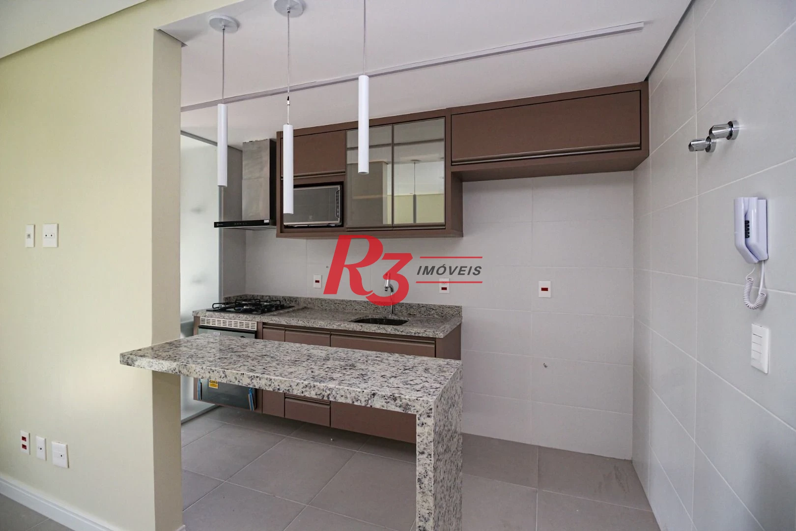 Apartamento com 1 dormitório para alugar, 65 m² por R$ 5.800,02/mês - Vila Rica - Santos/SP