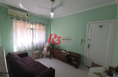 Apartamento com 1 dormitório à venda, 54 m² por R$ 300.000,00 - Centro - São Vicente/SP