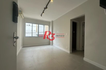 Apartamento com 1 dormitório à venda, 62 m² por R$ 400.000,00 - Gonzaga - Santos/SP