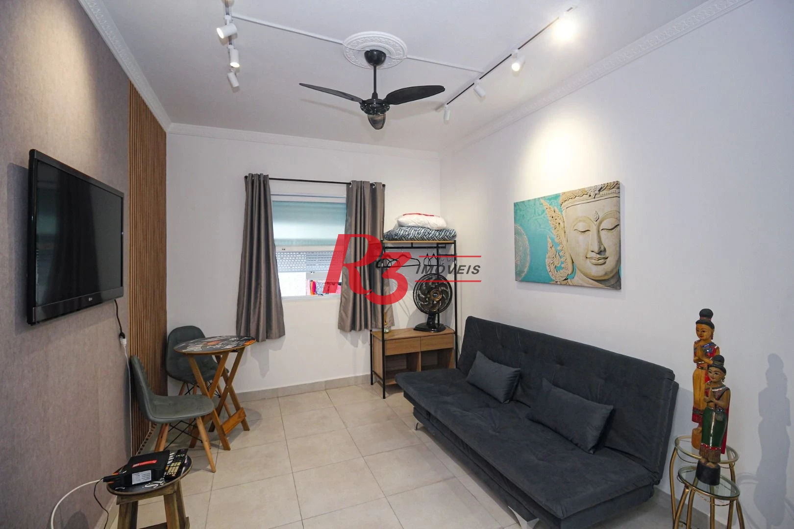Kitnet com 1 dormitório para alugar, 34 m² por R$ 3.000,02/mês - José Menino - Santos/SP