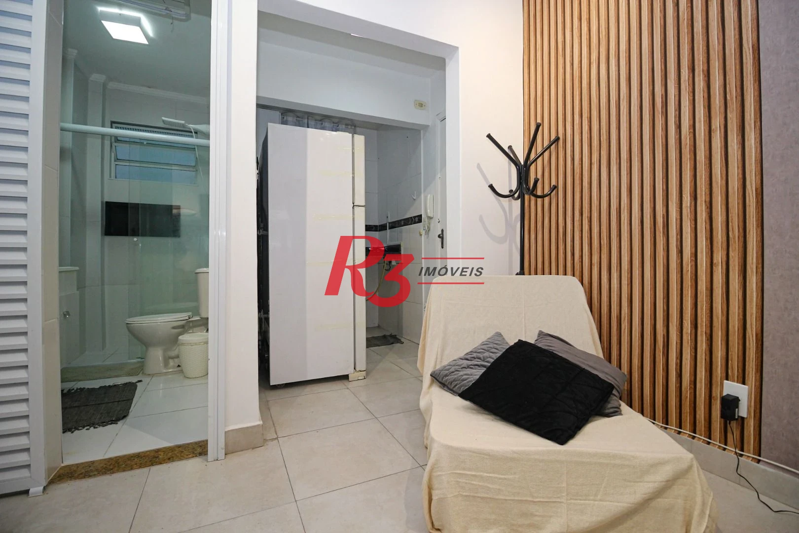 Kitnet com 1 dormitório para alugar, 34 m² por R$ 3.000,02/mês - José Menino - Santos/SP