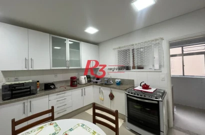 Apartamento com 3 dormitórios à venda, 177 m² por R$ 850.000,00 - Campo Grande - Santos/SP
