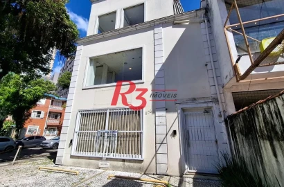 Loja para locação, 230 m², 3 andares, 5 vagas, no Boqueirão, em Santos SP