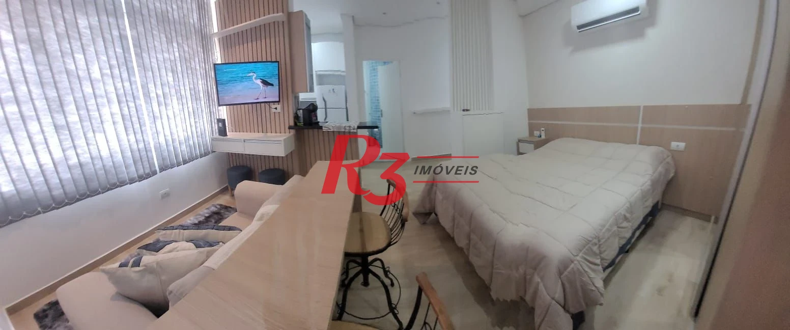 Kitnet com 1 dormitório à venda, 36 m² por R$ 319.000,00 - Aparecida - Santos/SP
