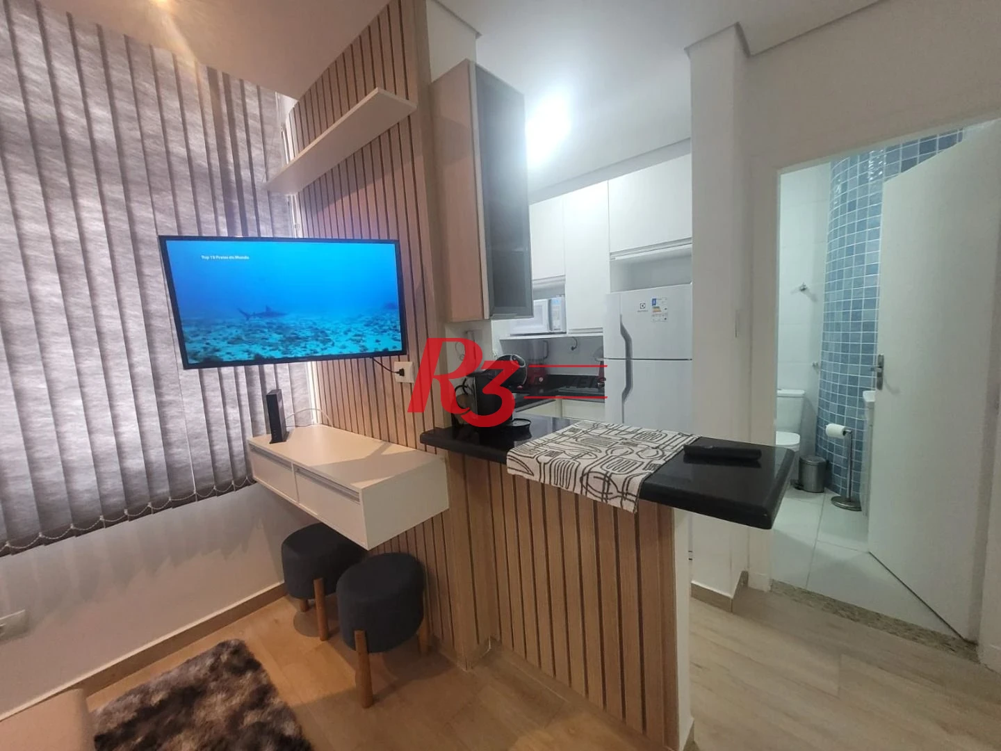 Kitnet com 1 dormitório à venda, 36 m² por R$ 319.000,00 - Aparecida - Santos/SP