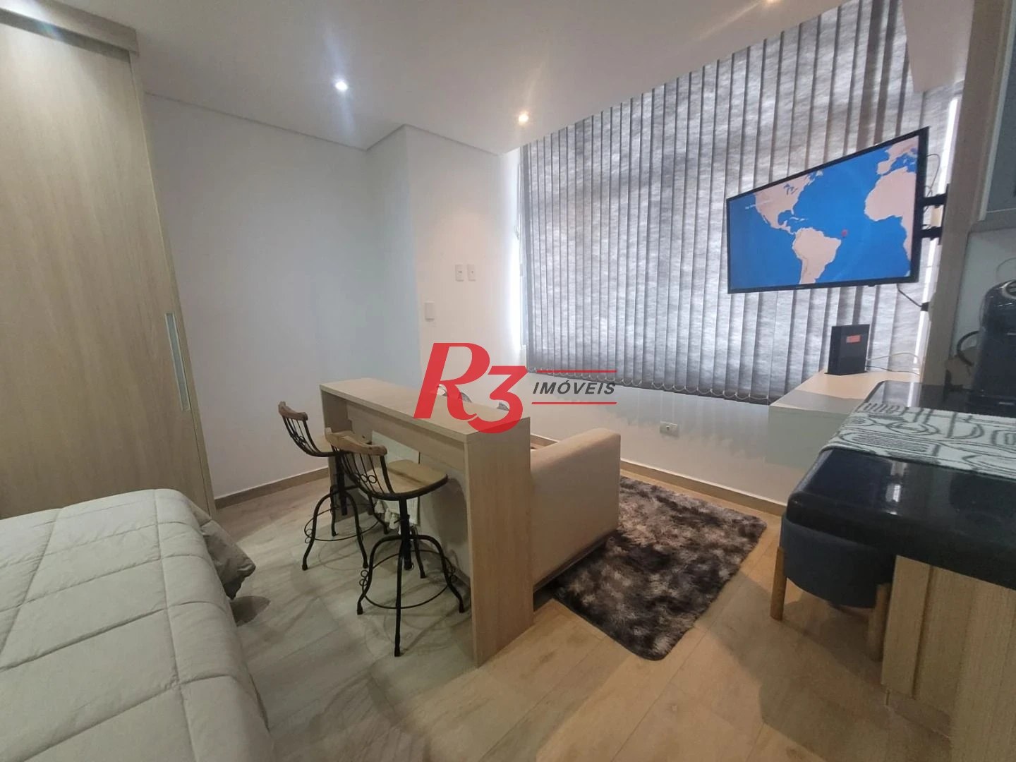 Kitnet com 1 dormitório à venda, 36 m² por R$ 319.000,00 - Aparecida - Santos/SP