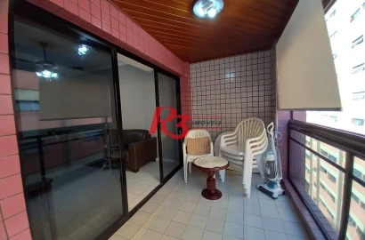 Apartamento com 3 dormitórios à venda, 118 m² por R$ 950.000,00 - Embaré - Santos/SP