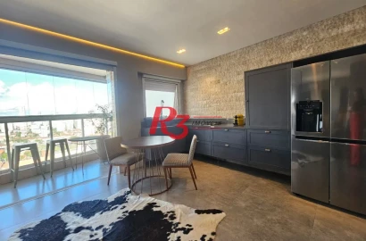 Studio com 1 dormitório à venda, 45 m² por R$ 680.000,00 - Campo Grande - Santos/SP