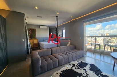 Studio com 1 dormitório à venda, 45 m² por R$ 680.000,00 - Campo Grande - Santos/SP