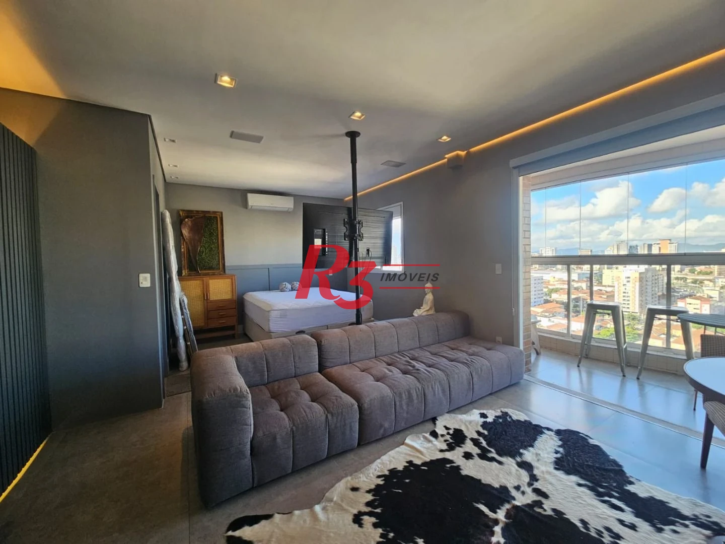 Studio com 1 dormitório à venda, 45 m² por R$ 680.000,00 - Campo Grande - Santos/SP