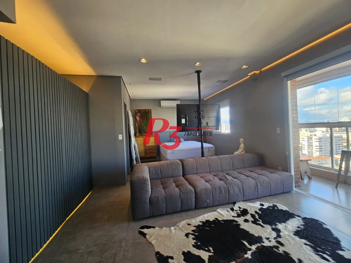 Studio com 1 dormitório à venda, 45 m² por R$ 680.000,00 - Campo Grande - Santos/SP