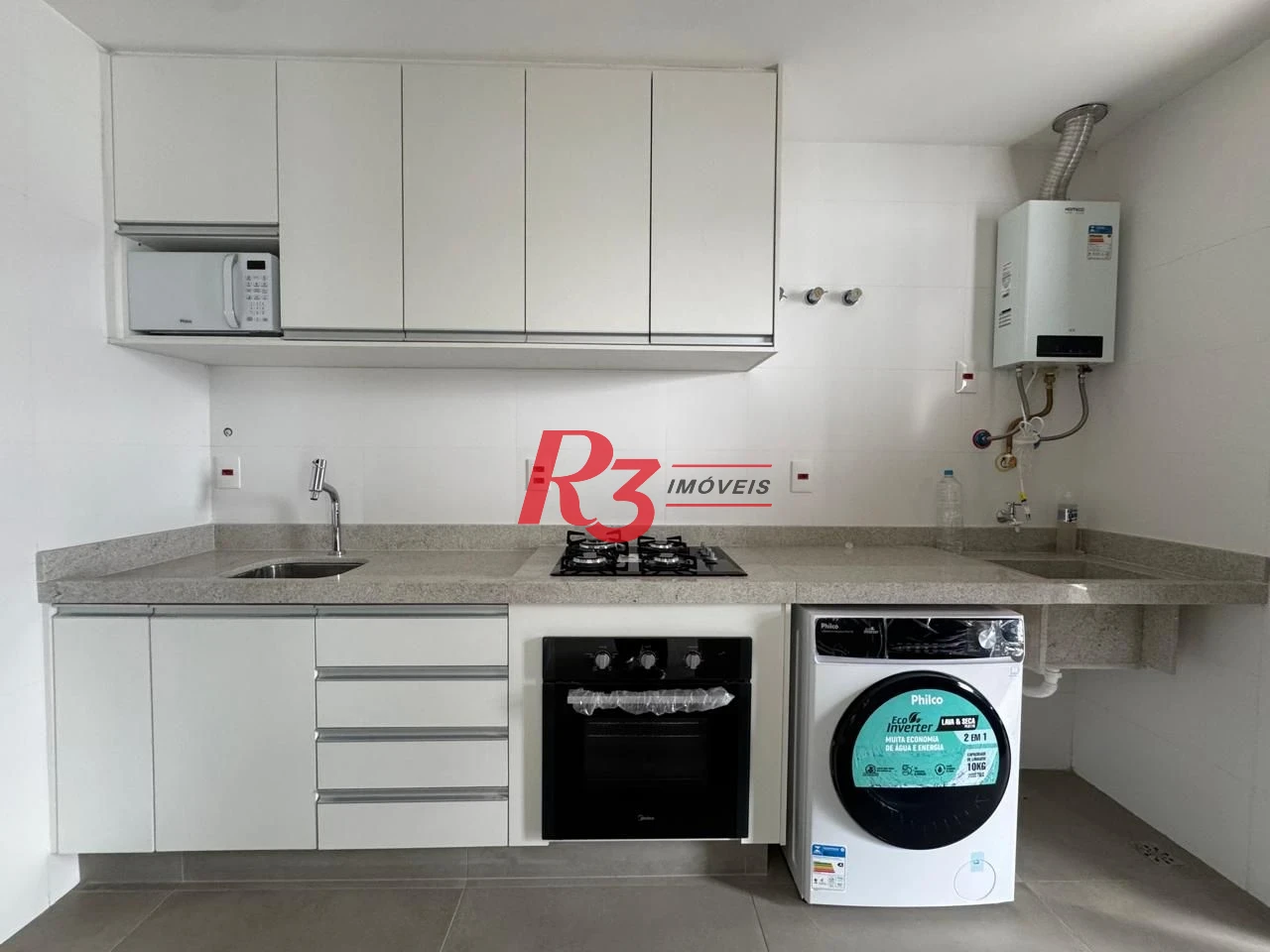Apartamento com 1 suíte + lavabo para alugar, 54 m² por R$ 7.000/mês - Boqueirão - Santos/SP