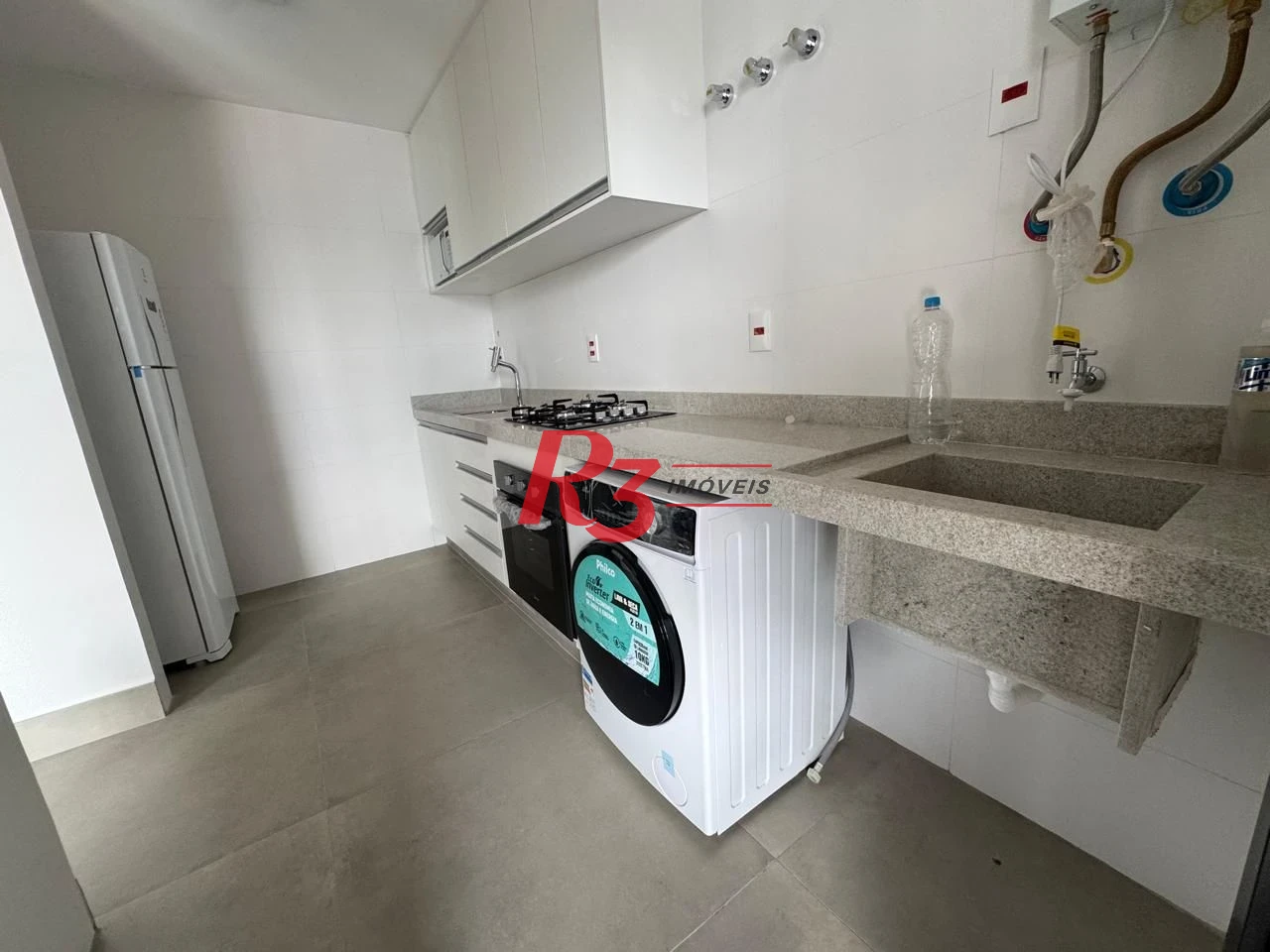 Apartamento com 1 suíte + lavabo para alugar, 54 m² por R$ 7.000/mês - Boqueirão - Santos/SP
