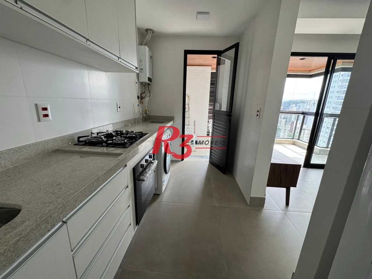 Apartamento com 1 suíte + lavabo para alugar, 54 m² por R$ 7.000/mês - Boqueirão - Santos/SP