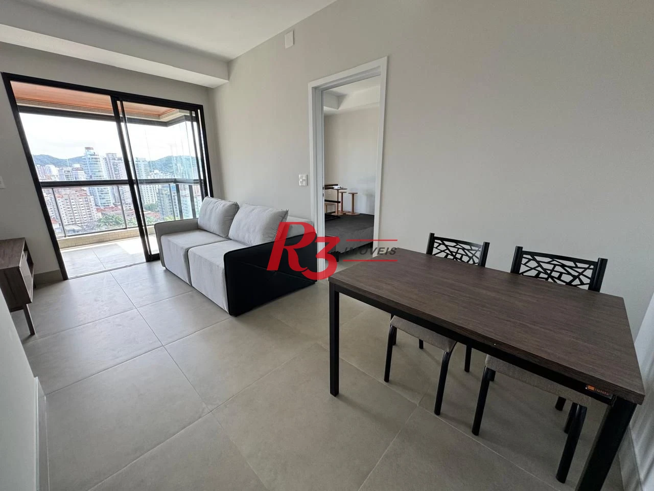 Apartamento com 1 suíte + lavabo para alugar, 54 m² por R$ 7.000/mês - Boqueirão - Santos/SP