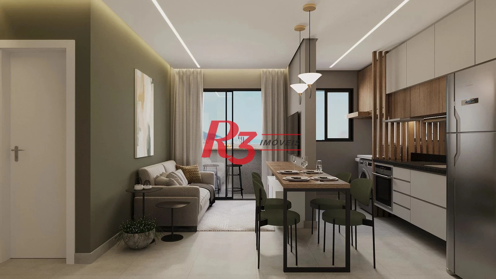 Apartamento com 1 dormitório à venda, 33 m² por R$ 290.000 - Macuco - Santos/SP