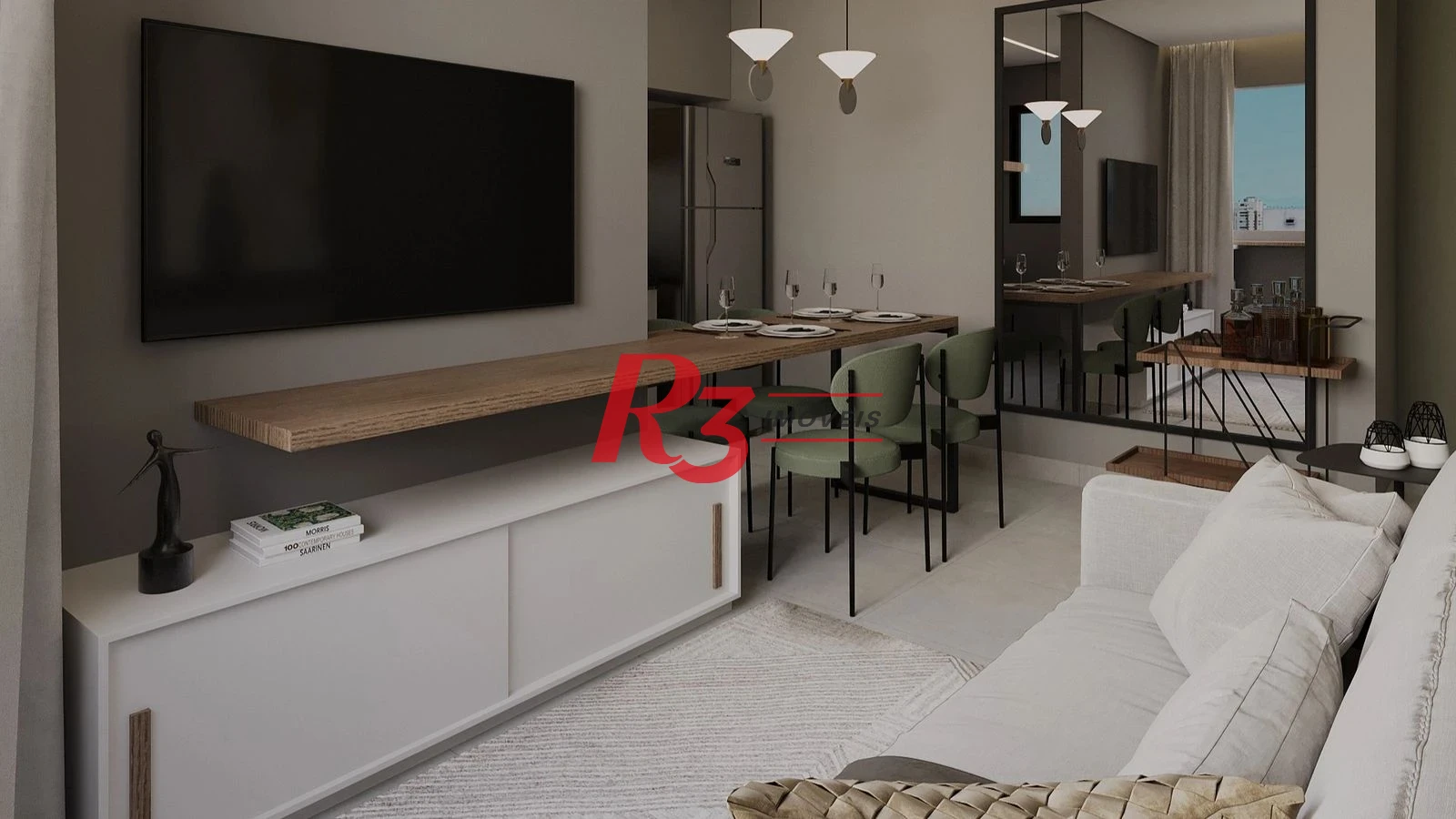 Apartamento com 1 dormitório à venda, 33 m² por R$ 290.000 - Macuco - Santos/SP