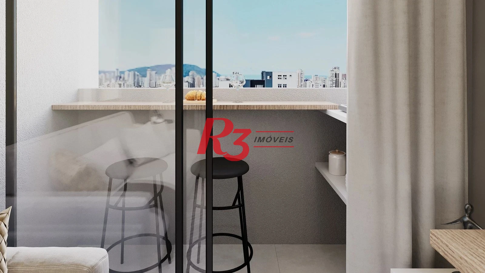Apartamento com 1 dormitório à venda, 33 m² por R$ 290.000 - Macuco - Santos/SP