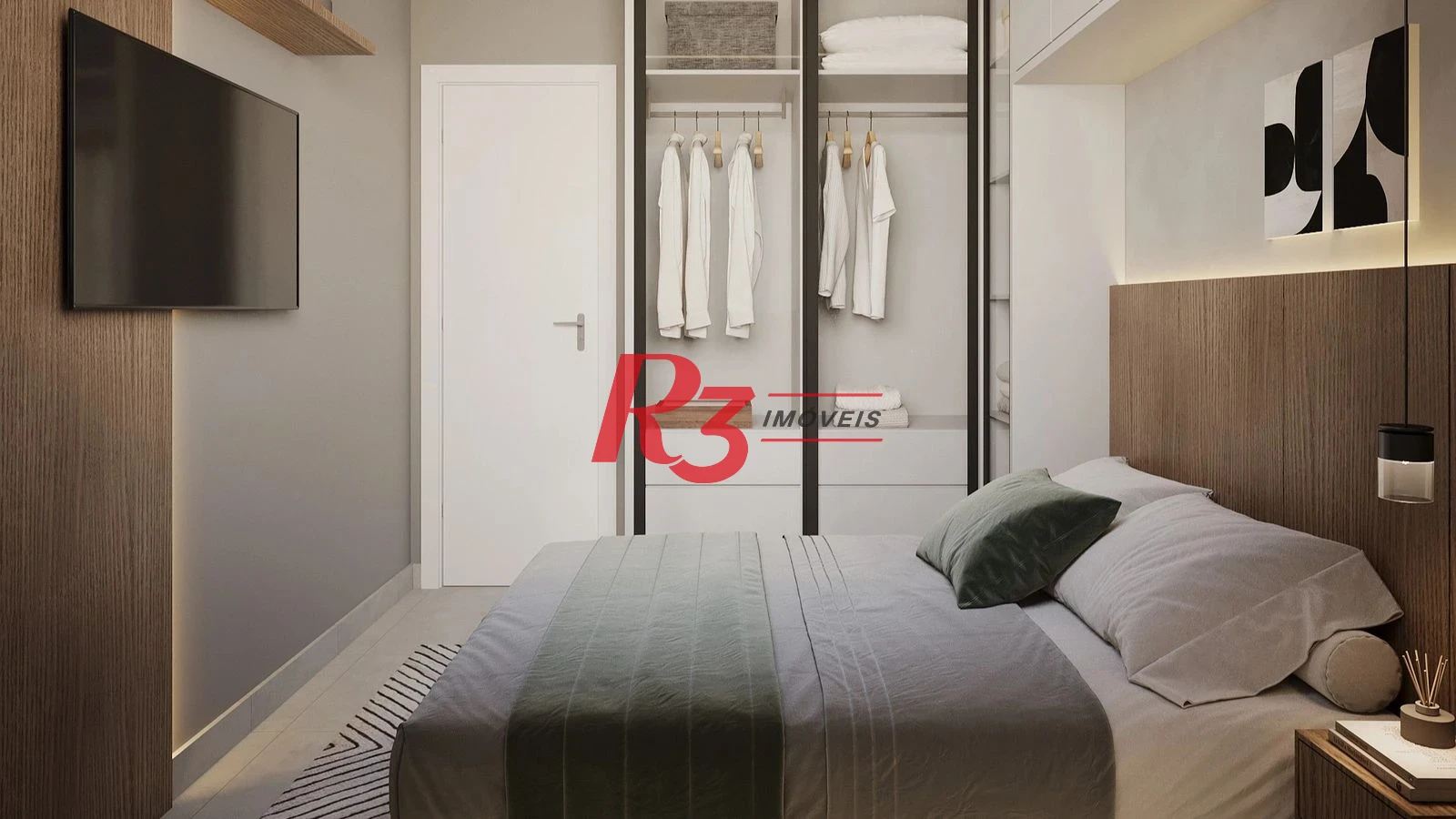Apartamento com 1 dormitório à venda, 33 m² por R$ 290.000 - Macuco - Santos/SP