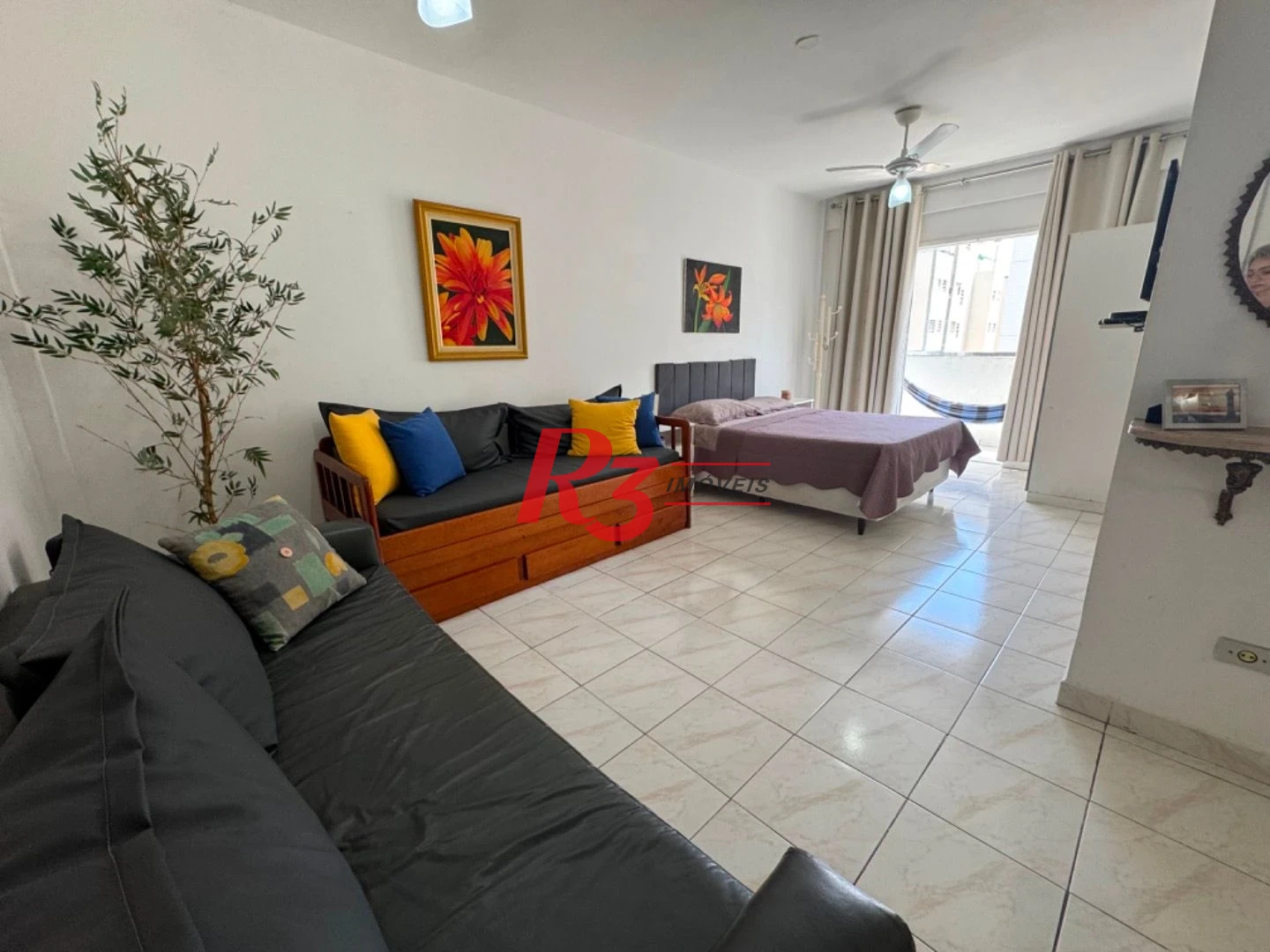 Studio para alugar, 50 m² por R$ 3.000,02/mês - Ponta da Praia - Santos/SP