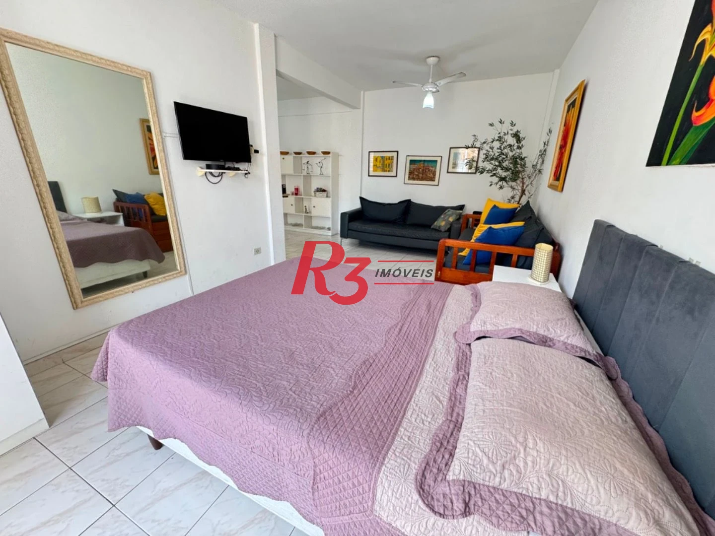 Studio para alugar, 50 m² por R$ 3.000,02/mês - Ponta da Praia - Santos/SP
