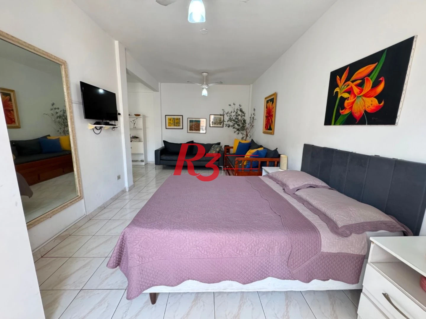 Studio para alugar, 50 m² por R$ 3.000,02/mês - Ponta da Praia - Santos/SP