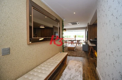 Apartamento Garden com 3 dormitórios à venda, 183 m² por R$ 2.900.000,00 - Gonzaga - Santos/SP