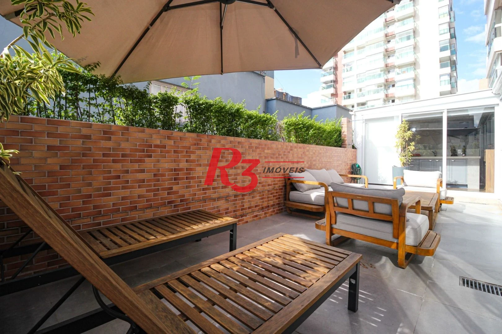 Apartamento Garden com 3 dormitórios à venda, 183 m² por R$ 2.900.000,00 - Gonzaga - Santos/SP