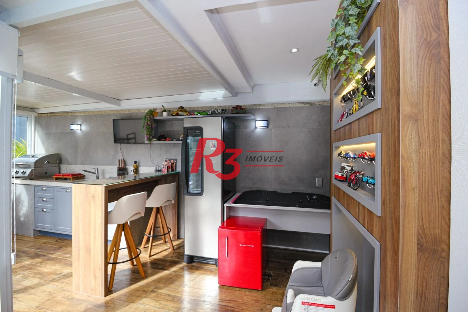 Apartamento Garden com 3 dormitórios à venda, 183 m² por R$ 2.900.000,00 - Gonzaga - Santos/SP