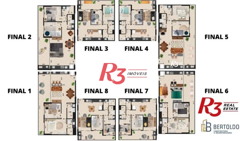 Apartamento com 2 dormitórios à venda, 75 m² por R$ 1.100.000,00 - José Menino - Santos/SP