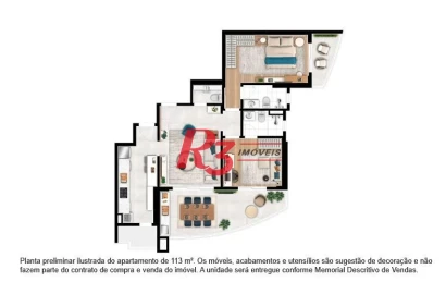 Apartamento à venda, 113 m² por R$ 2.350.000,00 - Ponta da Praia - Santos/SP