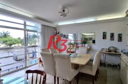 Apartamento com 3 dormitórios à venda, 148 m² por R$ 1.070.000,00 - Pompéia - Santos/SP